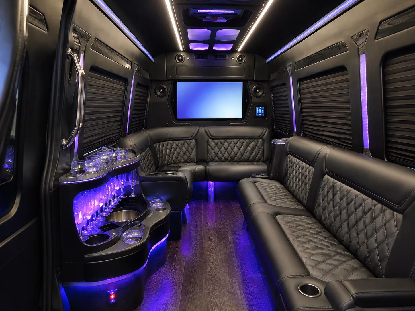 Burbank Airport Shuttle & Transportation party bus exterior