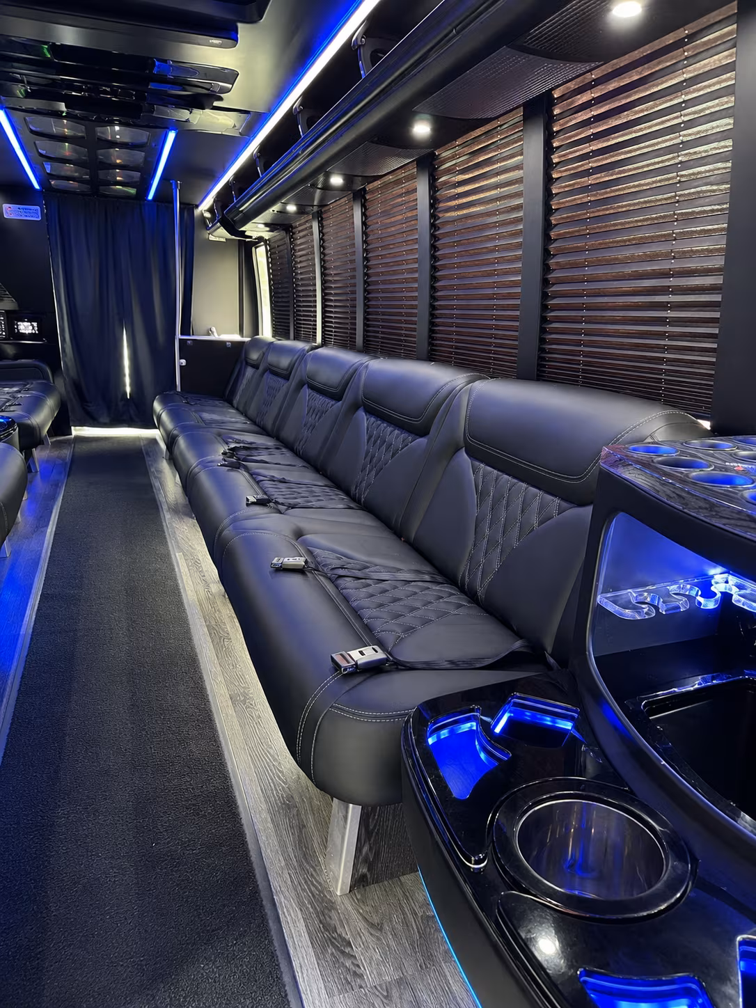 Burbank Birthday, Sweet 16, & Quinceañera Transportation party bus exterior