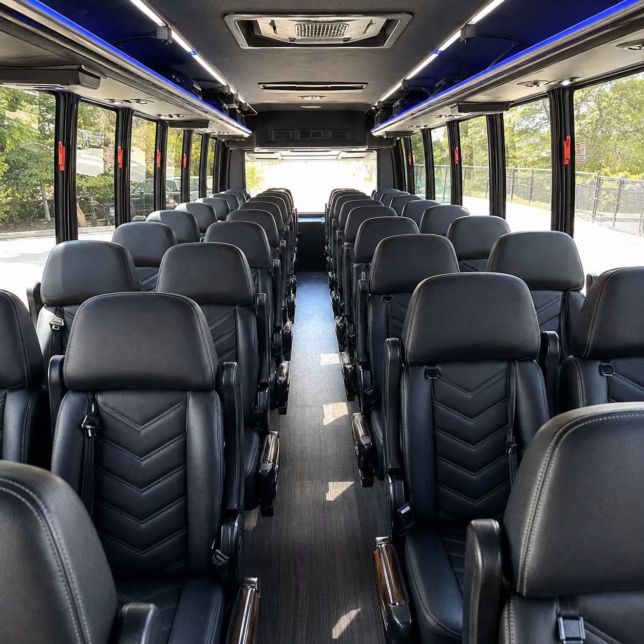 Burbank Corporate Transportation party bus exterior