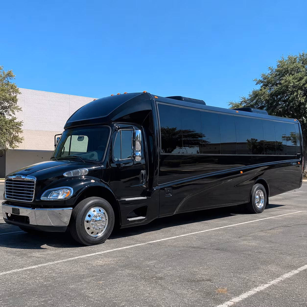 Burbank Corporate Transportation party bus exterior