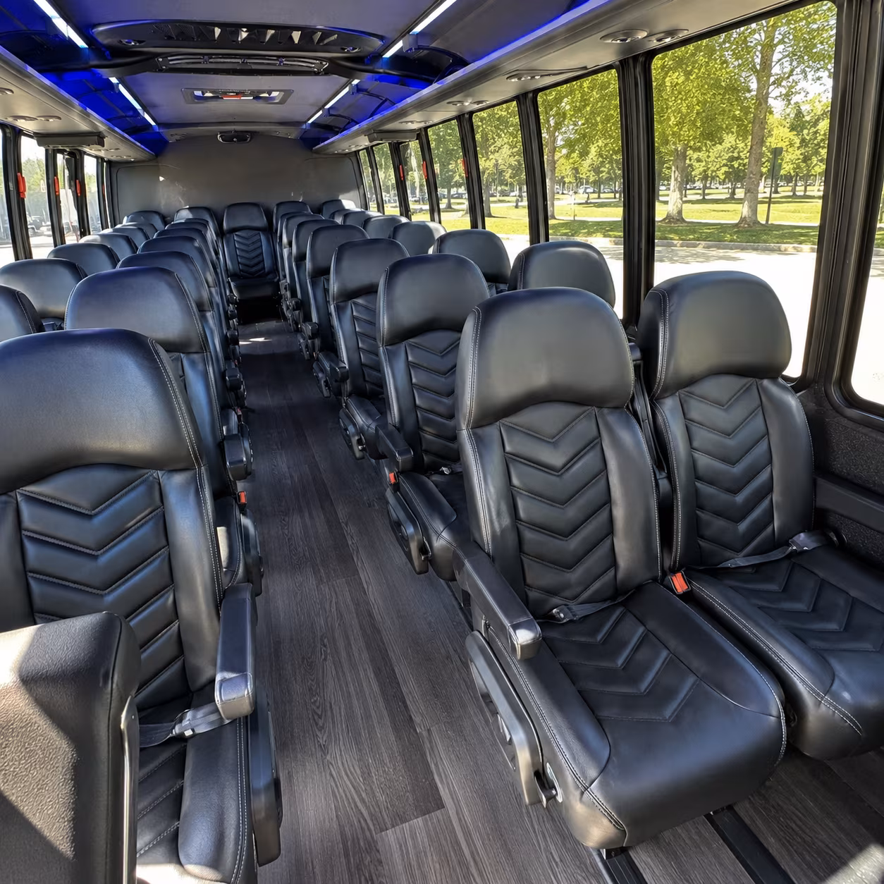 Burbank Corporate Transportation party bus interior