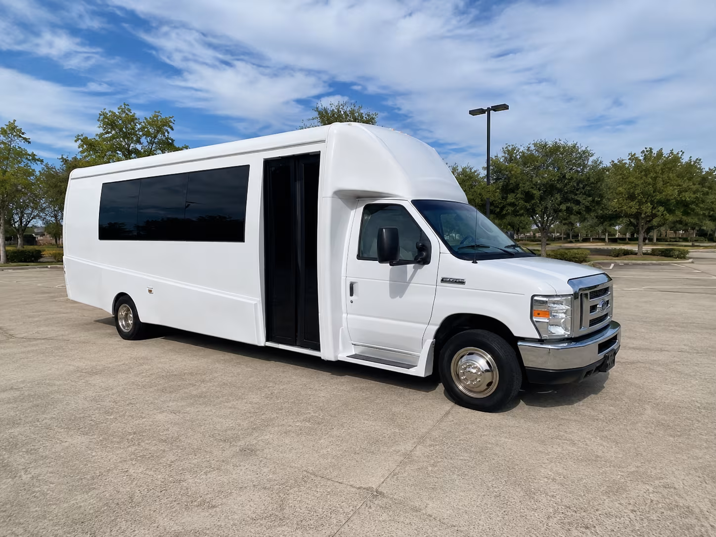 Burbank Private Event Transportation party bus exterior
