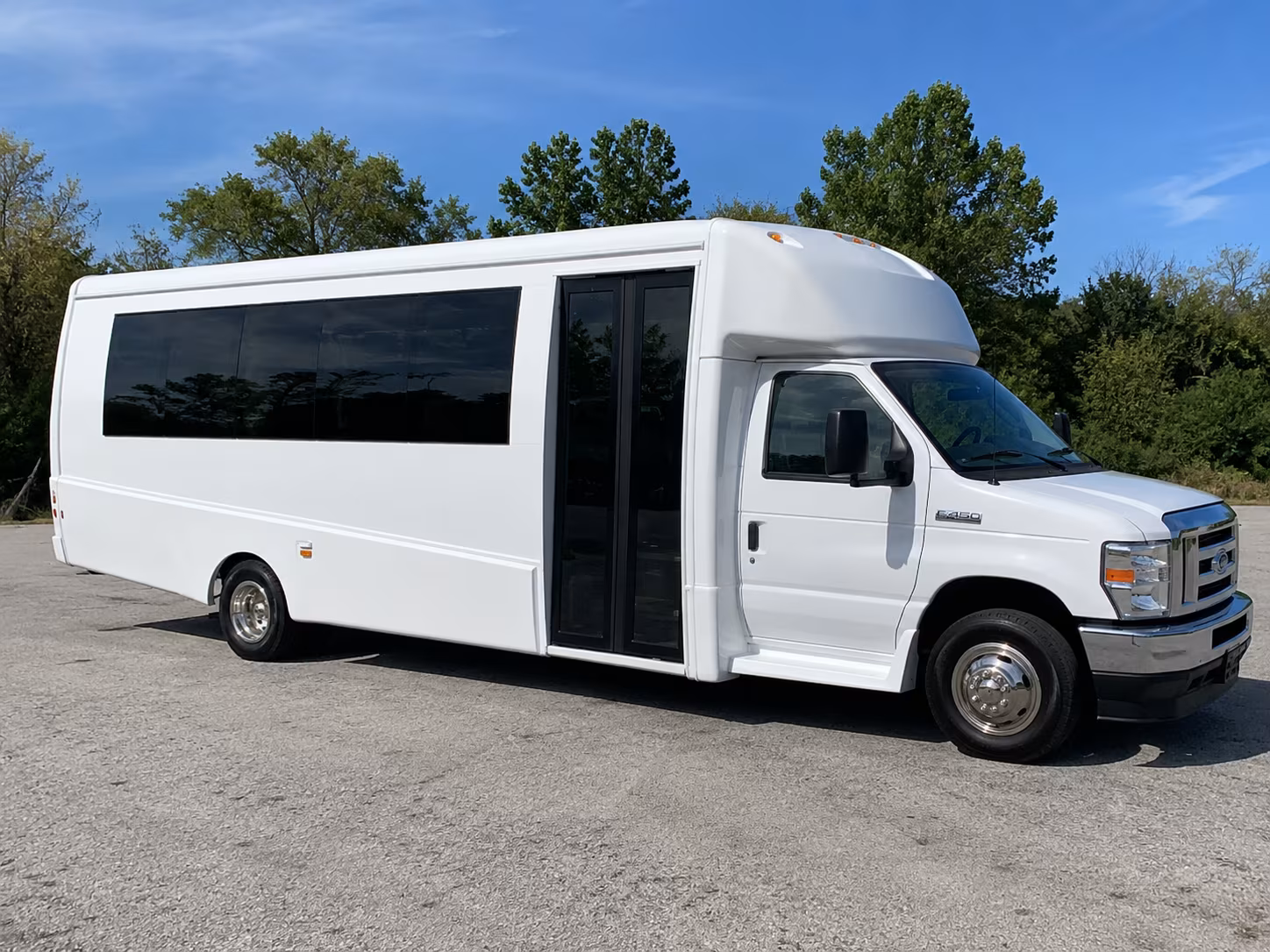 Burbank Private Event Transportation party bus exterior