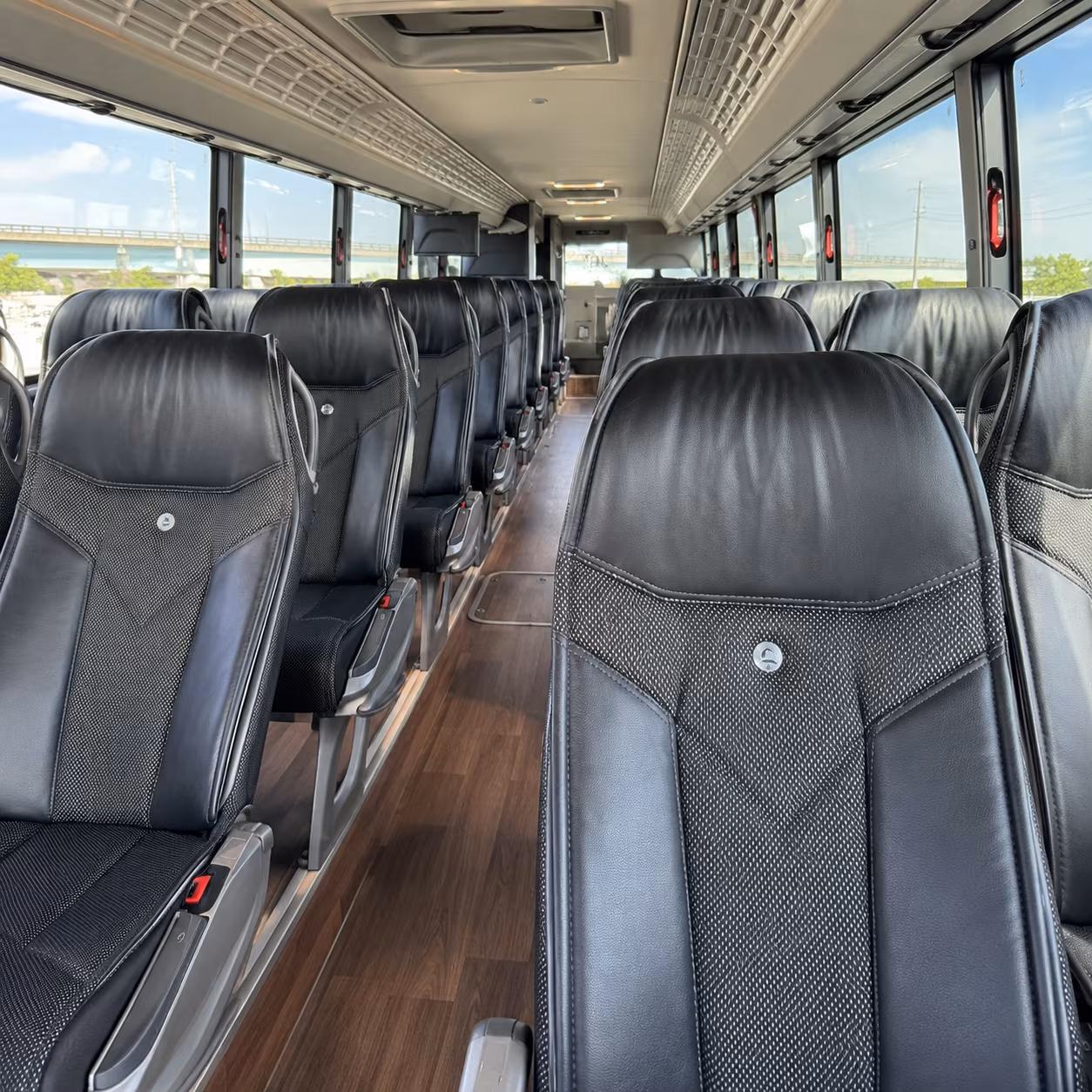 Burbank School Event Transportation party bus exterior