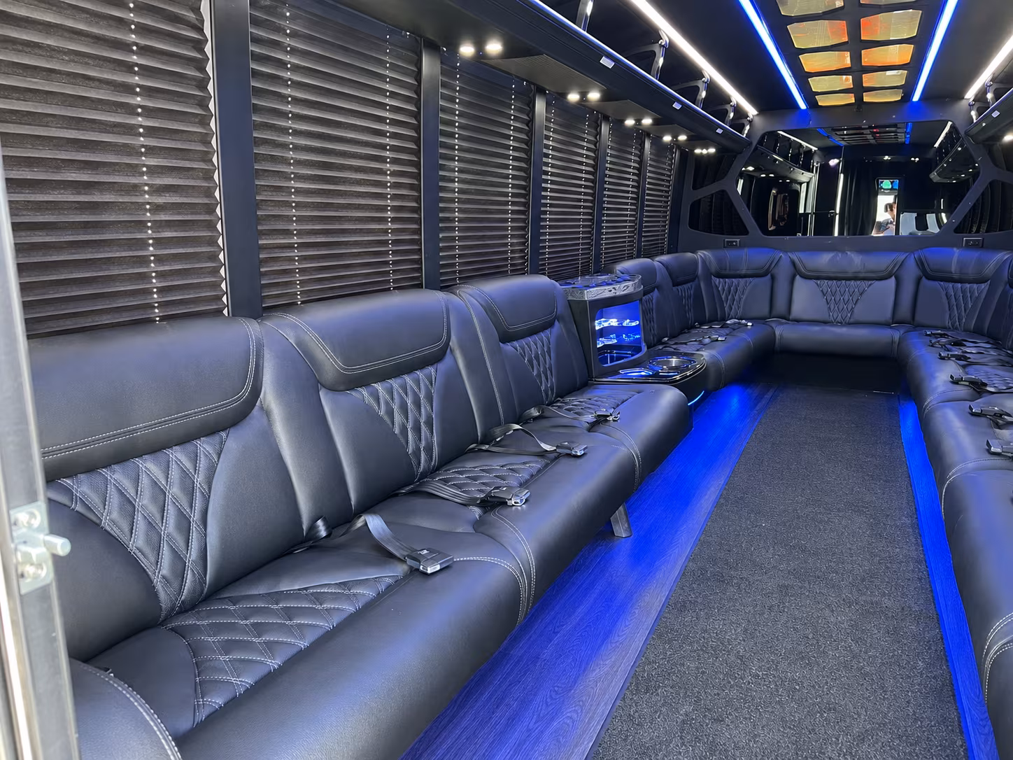 Burbank Sporting Event Transportation party bus exterior