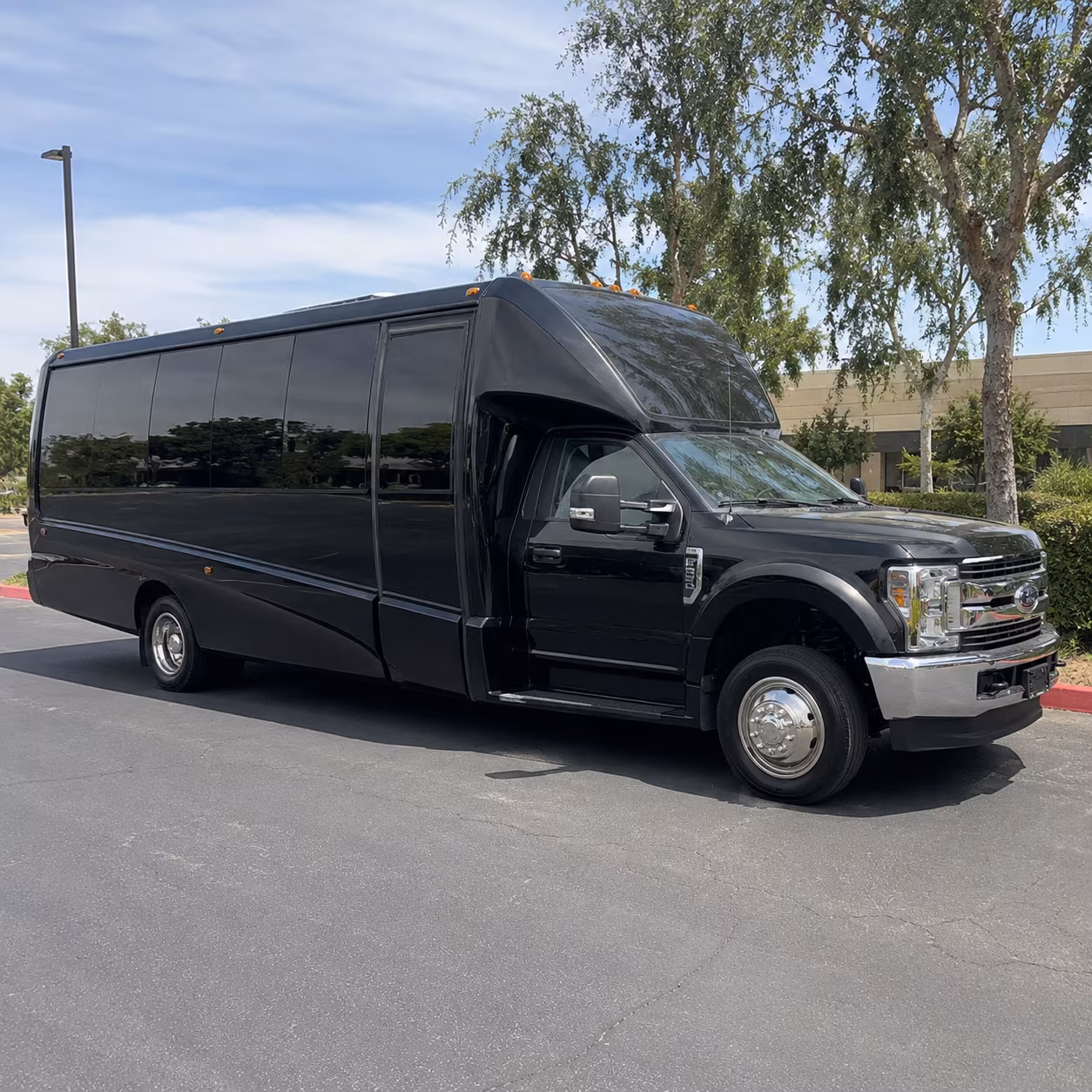 Burbank Wedding Transportation party bus exterior