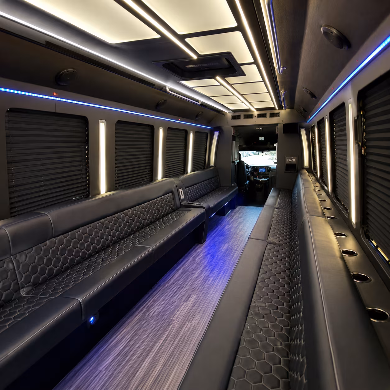 Burbank Wedding Transportation onboard seating