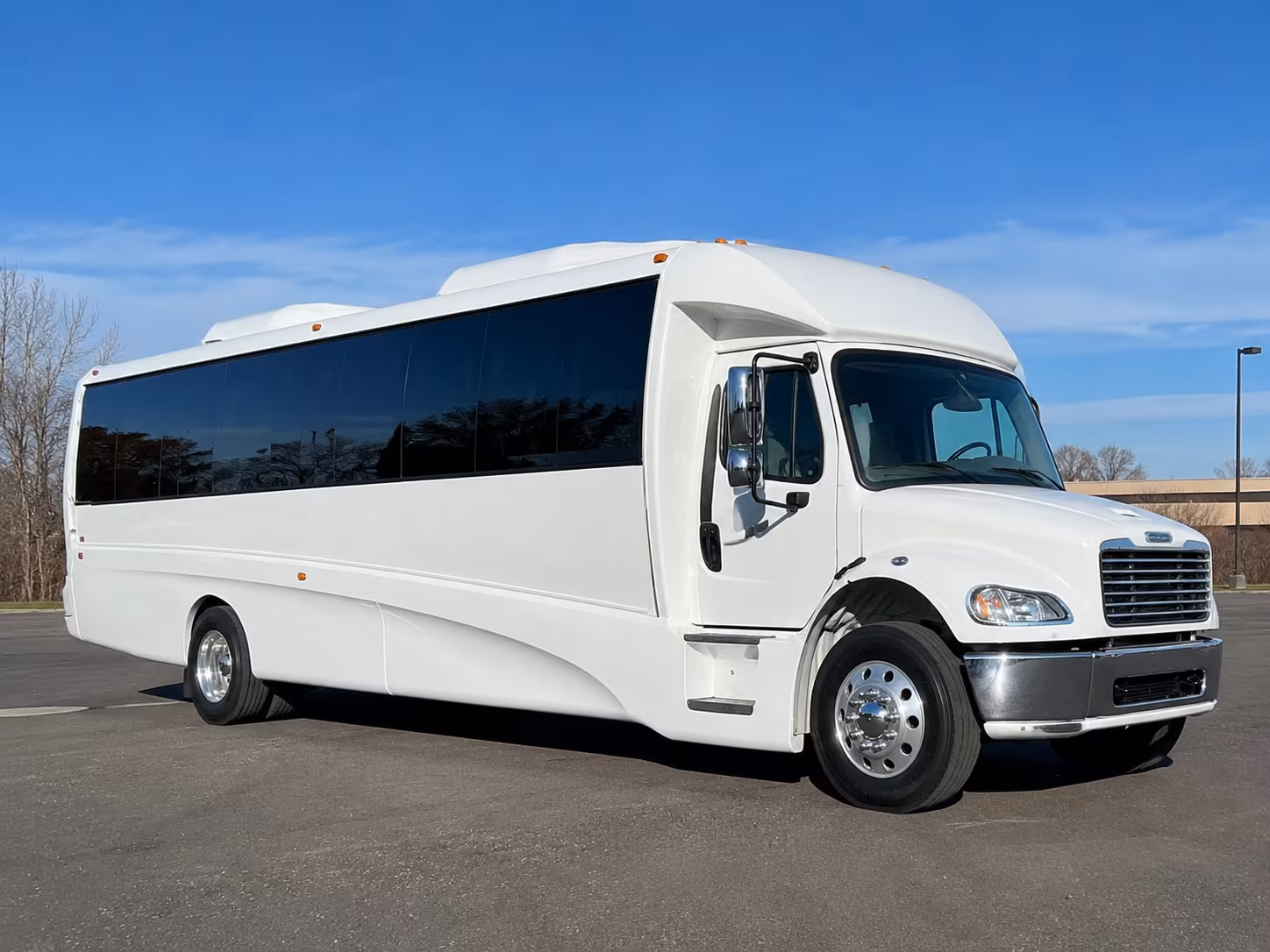 Interior of a party bus rental serving Burbank