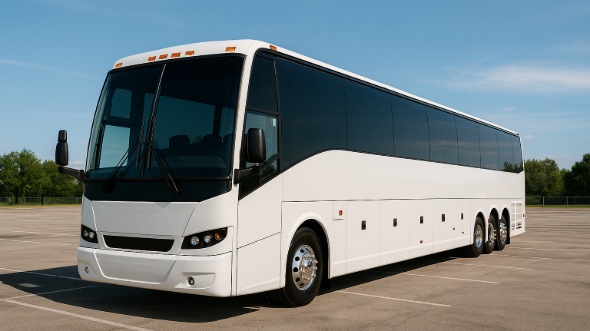 Exterior of Charter Bus Company Burbank's 40 Passenger Charter Bus in Burbank