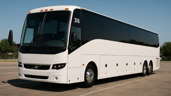Exterior of Charter Bus Company Burbank's 47 Passenger Charter Bus in Burbank