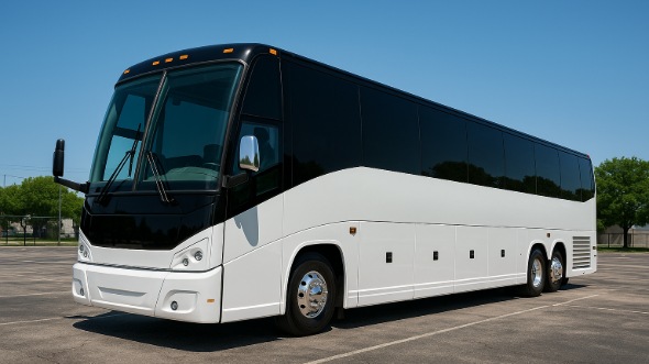 Exterior of Charter Bus Company Arcadia's 50 Passenger Party Bus in Arcadia